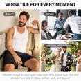 thumbnail image 3 of Mens Compression Shirt Tank Top Body Shaper Slimming Tummy Control Vest Chest Support Shaping Undershirt for Workout Daily Wear, 3 of 6