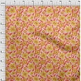thumbnail image 4 of oneOone Georgette Viscose Medium Yellow Fabric Floral Sewing Craft Projects Fabric Prints By Yard 42 Inch Wide, 4 of 4