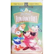 Walt Disney FUN and FANCY FREE VHS Tape Masterpiece Collection 9875 Rare