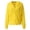 Yellow, variant on ManxiVoo Oversized V Neck Pocket Hoodie Women's Long Sleeve Sweatshirt Cozy Pullover for Spring and Fall L Size Black