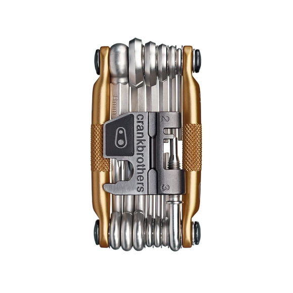 Multiherramienta Crankbrothers 19 Gold con llaves hexagonales y herramienta para cadenas