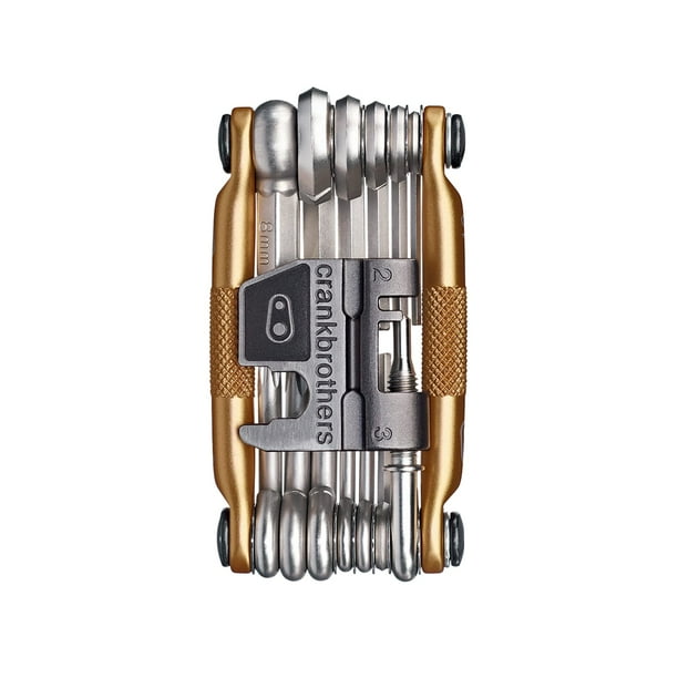 Multiherramienta Crankbrothers 19 Gold con llaves hexagonales y herramienta para cadenas