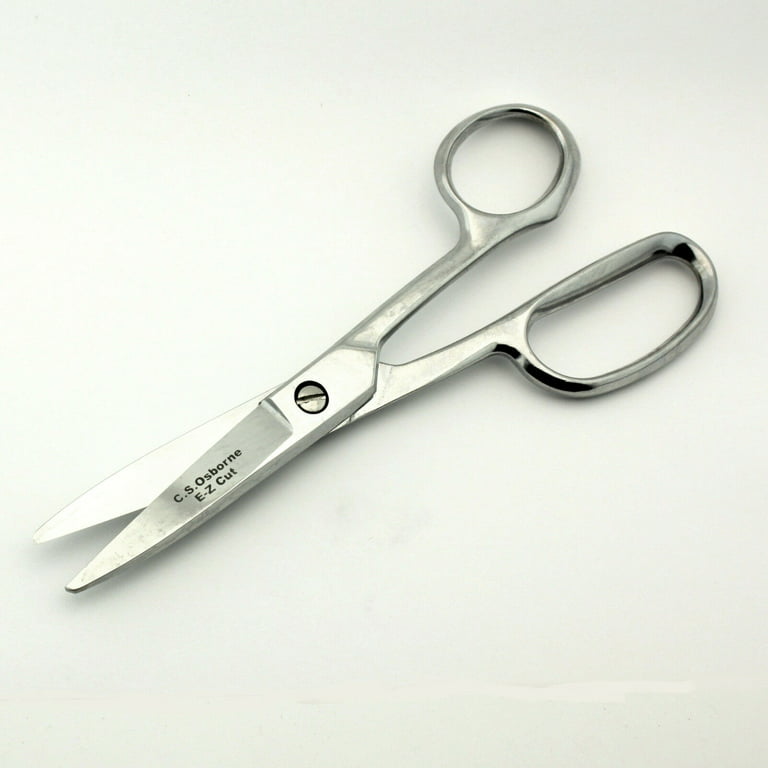 C.S. Osborne 8-1/4 E-Z Cut Leather Shears Scissors #708 Made In USA 
