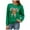 Green, variant on Christmas Sweaters Women Cane Bowknot Sequined Sweater Autumn And Winter Round Neck Long Sleeve Knitted Cardigan Relaxed Fit Lightweight Sweaters for Women Red M