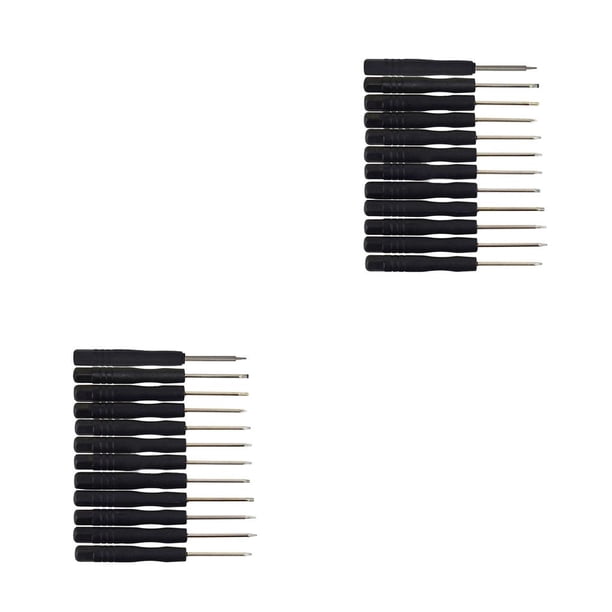Scienceny 12 Pieces Screwdriver Set Multi-Functional Mini Tool Tools Wear-resistant Repairing Using Electronic Supplies Screwdrivers Negro 8.2x1x1 cm 2piezas Scienceny CBP099841