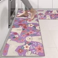 thumbnail image 2 of Kitchen Rugs Sets Of 2,Goldendoodle Dog and Flower Floral Anti Fatigue Kitchen Mat Rugs Non Slip Washable,Decorative Kitchen Floor Mats for Kitchen,Sink,Laundry,17"X47", 2 of 5