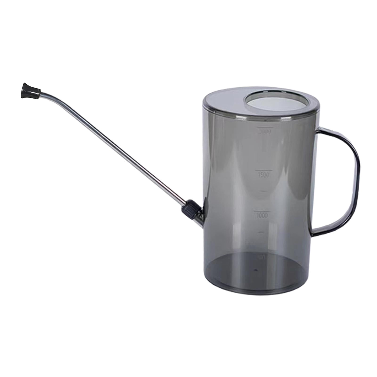 figatia 2000ml Indoor Watering Can Indoor Watering Equipment Portable Plant Watering Can Long Nozzle for Flower Bonsai Indoor Outdoor Gray