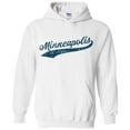 thumbnail image 3 of UGP Campus Apparel Minneapolis Baseball Script - Hometown Pride, Pitcher Hoodie - Large - White, 3 of 6