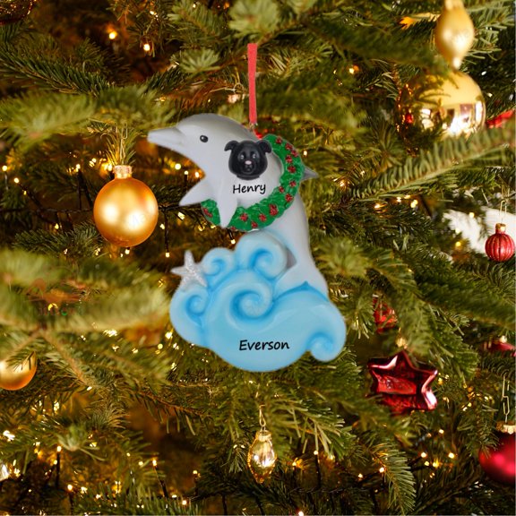 Maxora Personalized Ornaments Customized Christmas Ornament Dolphin Ornament Free Customize