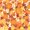 Orange Pumpkin, variant on Halloween Shower Curtain, Cute Dinosaurs Polyester Fabric Bathroom Decor Curtain, Machine Washable Waterproof, Halloween Holiday Gift for Women Men, 72 x 72 Inches