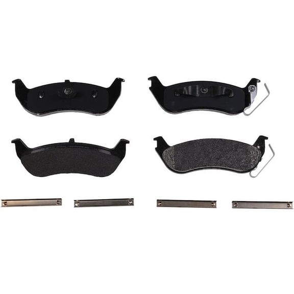 Rear Brake Pad Set - Compatible with 2003 - 2011 Ford Crown Victoria 2004 2005 2006 2007 2008 2009 2010