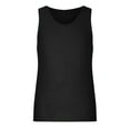 thumbnail image 4 of Nnhblu Mens Tank Top Undershirt Round Neck Sleeveless Hollow Out Casual Vests for Men Black M, 4 of 6