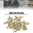 thumbnail image 4 of Color Zinc Plated Nutsert Flat Head Threaded Nutsert Kit Fastener Rivet Nut Hardware Accessories 100Pcs Rivet Nut Color Zinc Plated Flat Head Threaded Nutsert Kit Hardware, 4 of 8