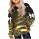 thumbnail image 2 of Sudadera con capucha para niños, moderna, informal, holgada, con estampado de manga larga, gorro con bolsillo de cuerda, sudadera de poliéster para niños., 2 of 5