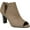 Taupe PU, variant on LifeStride Womens Carla Faux Suede Open Toe Pumps