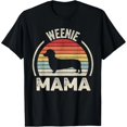 thumbnail image 1 of Camiseta Vintage Retro de Chica Divertida "Mamá Salchicha" para Amantes de Dachshunds, 1 of 7
