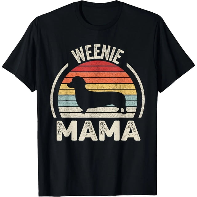 Camiseta Vintage Retro de Chica Divertida "Mamá Salchicha" para Amantes de Dachshunds