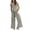 Grey, variant on Womens 2 Piece Smocked Top Wide-Leg Pants Set High-Waisted Lounge Outfit Boho Style Set (Blue XL)