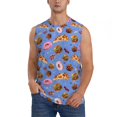 thumbnail image 1 of Balery Fastfoods Camisetas sin mangas para hombre, absorbe la humedad y protege contra el mal olor.-X-Large, 1 of 7