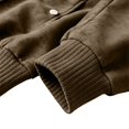 thumbnail image 5 of IhhxPro Men's Vintage-Inspired Leather Look Bomber Jacket with Pockets Fit Zip-Up Retro Classic Motorcycle Outerwear Casual Slim M-4XL, 5 of 9