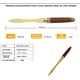 thumbnail image 2 of 1 abrecartas cuchillo de acero inoxidable documento dividido sobre papelería oro oso de fresa Electrónica, 2 of 4