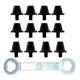 thumbnail image 1 of 12 x Clavos para zapatos de fútbol Zulema Tacos M5 Negro con llave, 1 of 8