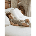 thumbnail image 5 of BemeyourBBs Newborn Baby Boys Summer Clothes Infant Boys 2 Pieces Outfit Waffle Knit Short Sleeve Solid Color Romper and Drawstring Shorts Set, 5 of 9