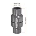 thumbnail image 2 of Uxcell 32mm ID Slip End Spring Inline Connector Check Valves Gray, 2 of 5