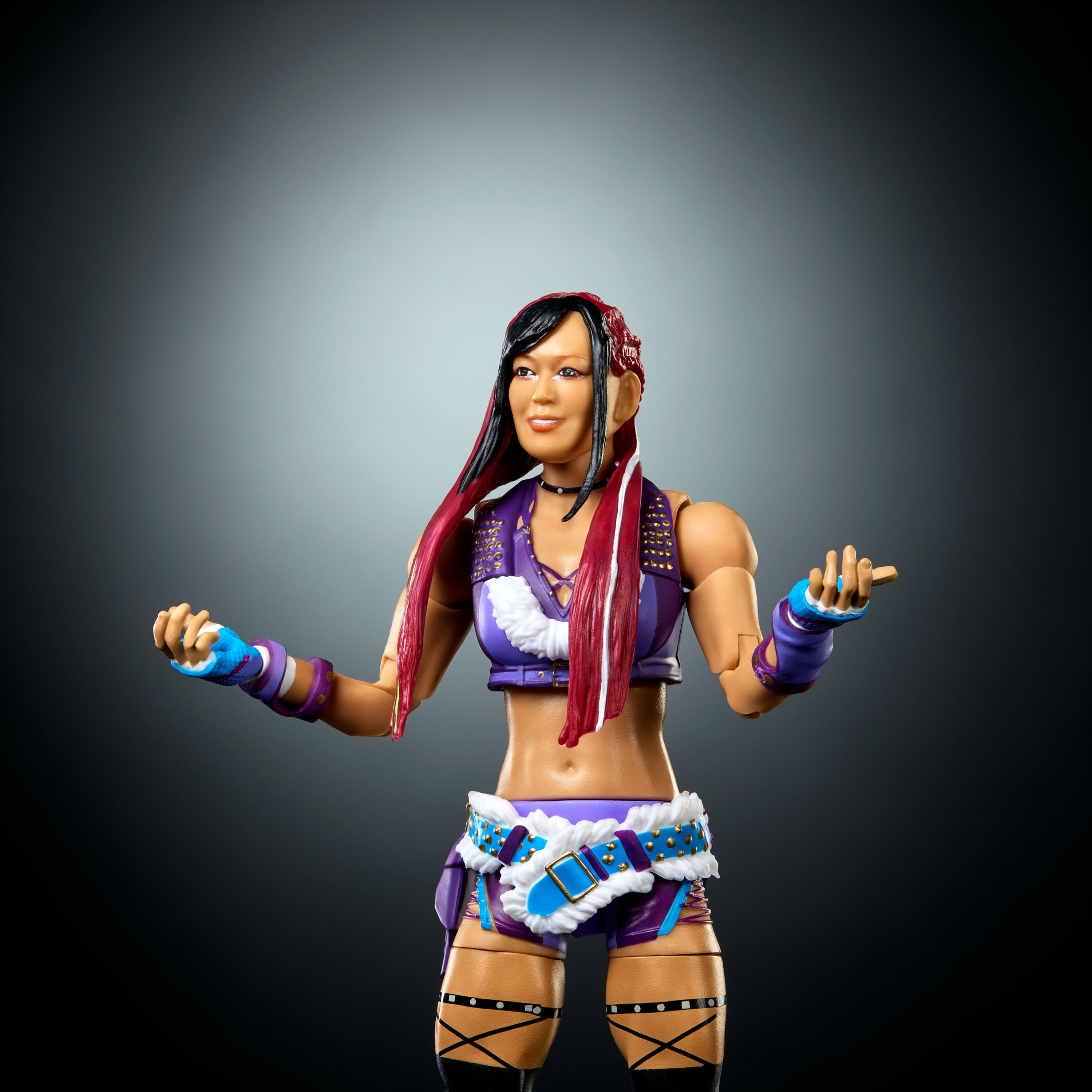 WWE Elite Iyo Sky Action Figure, Series #122 Set, 6-inch Collectible with Articulation & Accessories