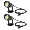 thumbnail image 2 of Bewildely Enchufe de EE. UU. 3W COB LED Luz de césped Proyector de jardín con base Patio Camino Proyector Lámpara Impermeable Blanco frío AC 85-245V Iluminación y accesorios Bewildely HA024302-00, 2 of 6
