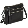 thumbnail image 1 of Bolso bandolera Wise Owl Accessories, tamaño pequeño, piel negra, 1 of 6