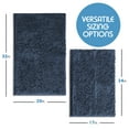 thumbnail image 4 of Nestl Bathroom Rugs, Machine Washable Bath Mats For bathroom Floor Rugs, Nonslip Backing Rubber Bath Rug, Navy, 4 of 6
