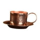 thumbnail image 4 of Taza de café de cobre puro, taza de cobre, taza tradicional para bebidas frías. Con platillo, 4 of 9