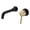 Black & Gold, variant on sumerain Wall Mounted Bathroom Sink Faucet Lavatory Faucet Chrome Finish, Left-Handed Design