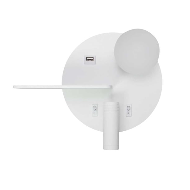 Luz de pared Cateissary cabecera aluminio interfaz USB elegante lectura 3 tipos