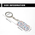 thumbnail image 4 of Goofa Watercolor Nautical Printed Rectangular Metal Keychain Bag Charm Floral Charm for Purse Keys Metal Keyring Gift for Women Accessories, 4 of 7