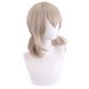 thumbnail image 3 of Peluca corta para cosplay, rubia, con flequillo lateral, 35 cm, fibra sintética, 3 of 3
