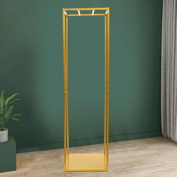Miumaeov Garment Rack Rectangular Background Wrought Display Stand Bracket for Home Decor