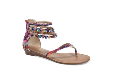 thalia sodi irina bling flat sandals