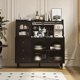 thumbnail image 5 of Nordic Luxury Doors Minimalist Sideboard Italian Hallway Laden Kitchen Wood Cabinet Shelf Free Shipping Muebles Home Furniture My Lux Decor Round, 5 of 23