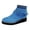 Blue, variant on Winter Fall Platform Wedge Fringe Ankle Booties for Women Ethnic Boho Suede Mid Heel Dress Booties