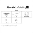 thumbnail image 4 of Design Ideas MeshWorks 2 Tier Wheeled Metal Storage Shelving Cart, White, 4 of 11