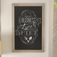 thumbnail image 3 of Flash Furniture Canterbury Collection 24" x 36" Weathered Brown Rustic Magnetic Wall Mounted Chalkboard, 3 of 12