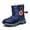 X3Blue, variant on lnmuld Kids Boots Snow Boot Children Baby Toddler Shoes Non Rubber Sole Outdoor Toddler Walking Shoes Outfit Size:9.5