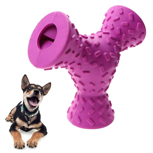 Juguetes de pelota estilo perro, juguetes interactivos de rompecabezas IQ para perros, juguetes para mascotas de distribución de alimentos de 3 orificios, adecuados para perros pequeños y medianos que persiguen y mastican entrenamiento Ormromra 2034940-1