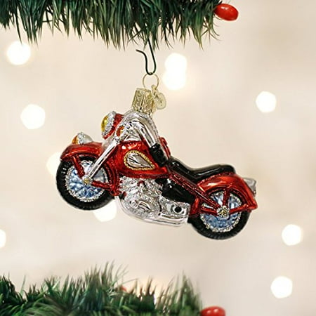 old world christmas motorcycle glass blown ornament old world christmas motorcycle glass blown ornament