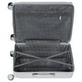 Hikolayae Dorado Collection Hardside Spinner Luggage Sets in Silver, 3