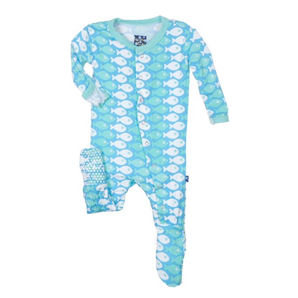 KicKee Pants KicKee Pants Baby Boys Footie Confetti Piranha Walmart