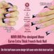 thumbnail image 2 of Funda completa Nail Tips NOVO OVO, punta francesa negra, 150 unidades, 2 of 6