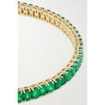 thumbnail image 2 of 14K Green Emerald Tennis Bracelet For Women Silver Gold Anniversary Wedding Engagement Gift Mom, 2 of 4